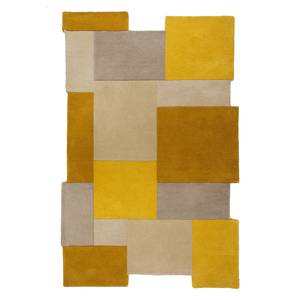 Wollen vloerkleed Collage wol - Beige/geel - 200 x 290 cm