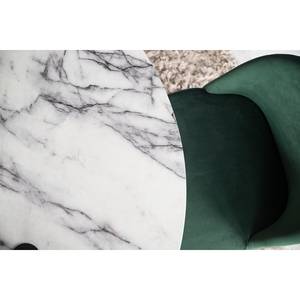 Table Katori Imitation marbre blanc / Doré