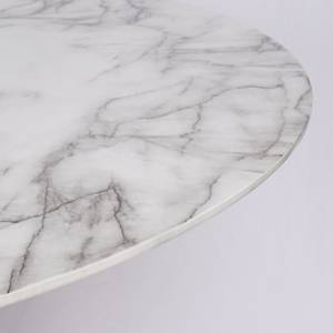 Table Vernet Imitation marbre blanc