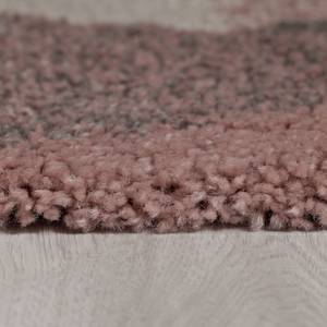 Tapis épais Nuru Polypropylène - Gris / Rose - 80 x 150 cm