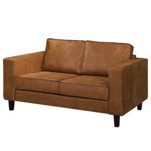 2-Sitzer Sofa MAISON Antiklederlook - Mischgewebe Xia: Cognac