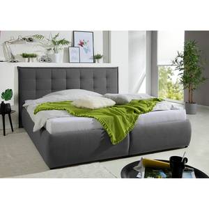 Letto imbottito Springville Grigio scuro - 200 x 200cm