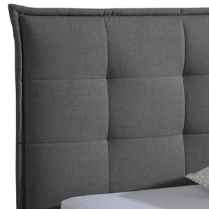 Letto imbottito Springville Grigio scuro - 200 x 200cm