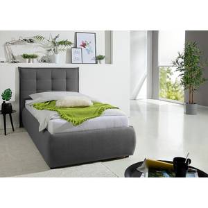 Letto imbottito Springville Grigio scuro - 100 x 200cm