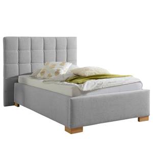 Gestoffeerd bed Whitewood Heldergrijs - 100 x 200cm