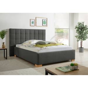 Letto imbottito Whitewood Grigio scuro - 160 x 200cm