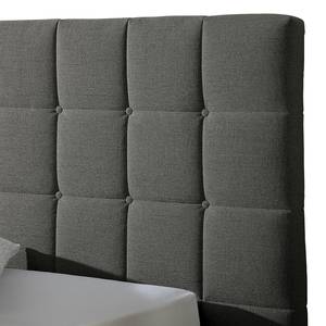 Letto imbottito Whitewood Grigio scuro - 160 x 200cm