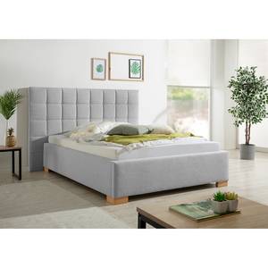 Gestoffeerd bed Whitewood Heldergrijs - 140 x 200cm