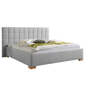 Gestoffeerd bed Whitewood Heldergrijs - 180 x 200cm