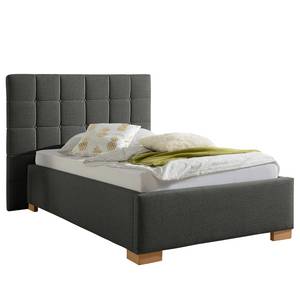 Gestoffeerd bed Whitewood Donkergrijs - 100 x 200cm