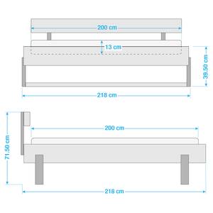 Massivholzbett Saint Bees 200 x 200cm