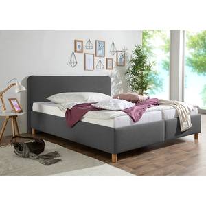 Letto imbottito Beechgrove Grigio scuro - 180 x 200cm