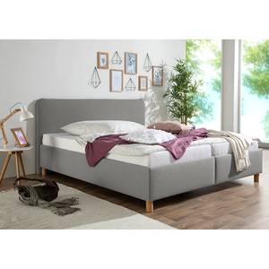 Gestoffeerd bed Beechgrove Heldergrijs - 180 x 200cm