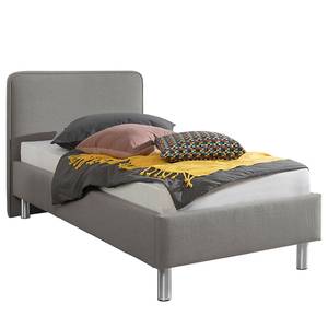 Letto imbottito McLoud Color grigio chiaro - 100 x 200cm