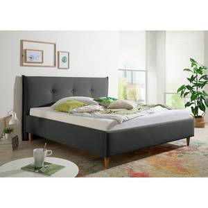 Gestoffeerd bed Windham Donkergrijs - 180 x 200cm