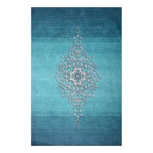 Tapis MED 10 coton / polyester - Turquoise
