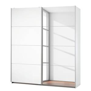 Armoire à portes coulissantes Caracas I Blanc alpin - Largeur : 226 cm - Classic - 1 miroir