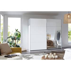 Armoire à portes coulissantes Caracas I Blanc alpin - Largeur : 226 cm - Classic - 1 miroir