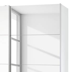 Armoire à portes coulissantes Caracas I Blanc alpin - Largeur : 226 cm - Premium - 1 miroir