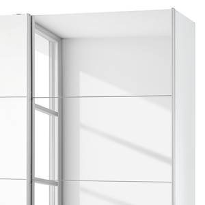 Armoire à portes coulissantes Caracas I Blanc alpin - Largeur : 181 cm - Premium - 1 miroir