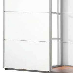 Armoire à portes coulissantes Caracas I Blanc alpin - Largeur : 181 cm - Premium - 1 miroir