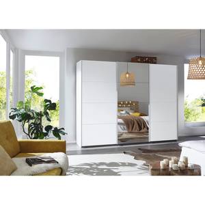 Armoire à portes coulissantes Caracas I Blanc alpin - Largeur : 271 cm - Basic - 1 miroir