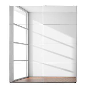 Armoire à portes coulissantes Caracas I Blanc alpin - Largeur : 181 cm - Premium - 2 miroir