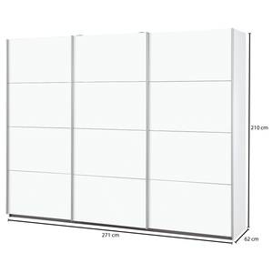 Armoire à portes coulissantes Caracas I Blanc alpin - Largeur : 271 cm - Basic - Sans portes miroir