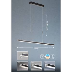LED-hanglamp Tourny acrylglas/ijzer - 2 lichtbronnen