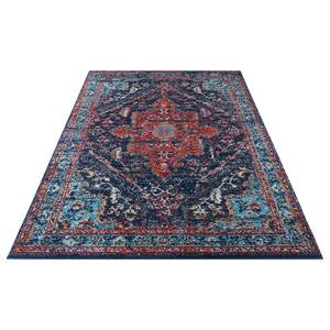 Laagpolig vloerkleed Azrow polypropeen - Blauw - 80 x 150 cm