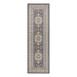 Tapis Parun Täbriz Polypropylène - Gris foncé - 80 x 250 cm