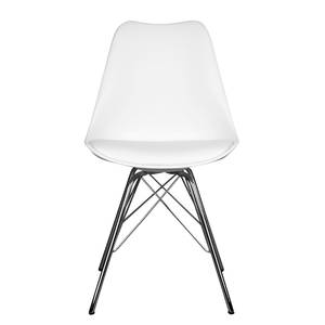 Chaises Vaire (lot de 2) Matière plastique / Acier - Blanc