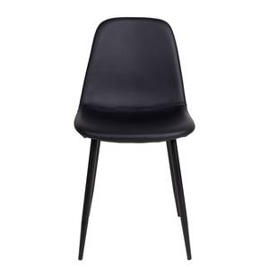 Chaises Renty I (lot de 2) Imitation cuir / Acier - Noir