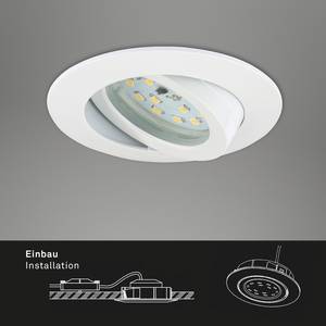 LED-Einbauleuchte  Attach Move Polycarbonat / Eisen - 3-flammig