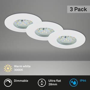 Spot encastrable Attach Dim Polycarbonate / Fer - 3 ampoules