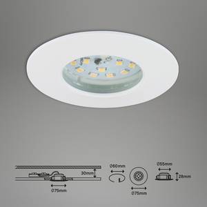 Spot encastrable Attach One Polycarbonate / Fer - 3 ampoules