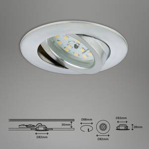 LED-Einbauleuchte  Attach Dim Polycarbonat / Eisen - 3-flammig
