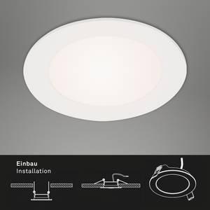 LED-inbouwlamp Flat In polycarbonaat / ijzer - 3 lichtbronnen