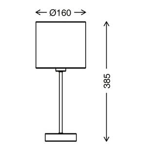 Lampe Fabric Tissu mélangé / Fer - 1 ampoule