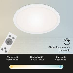 LED-Deckenleuchte  Piatto Polycarbonat / Eisen - 1-flammig