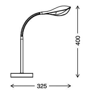 LED-Tischleuchte  Swan Polycarbonat / Eisen - 1-flammig