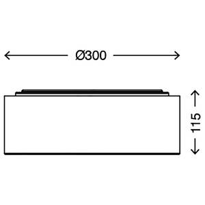 LED-Deckenleuchte  Fabric Mischgewebe / Eisen - 1-flammig