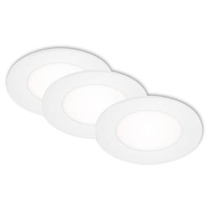 LED-Einbauleuchte  Flat In Polycarbonat / Eisen - 3-flammig