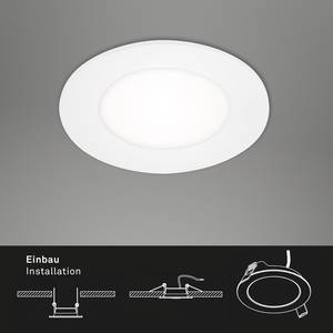 LED-inbouwlamp Flat In polycarbonaat / ijzer - 3 lichtbronnen