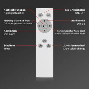 LED-plafondlamp Frameless polycarbonaat / ijzer - 1 lichtbron