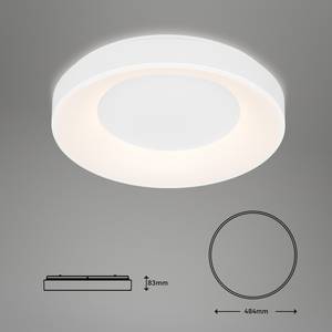 Plafonnier Rondo Polycarbonate / Fer - 1 ampoule
