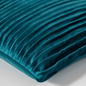 Housse de coussin Selina Velours - Bleu pétrole