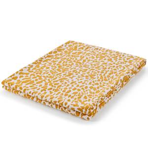 Plaid Leopardo textielmix - Mosterdgeel