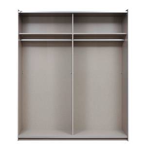 Armoire à portes coulissantes Santiago Basic - Blanc alpin - Largeur : 175 cm - Basic - Avec portes miroir