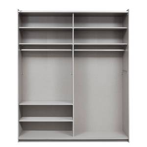 Armoire à portes coulissantes Santiago Premium - Blanc alpin - Largeur : 175 cm - Premium - Avec portes miroir